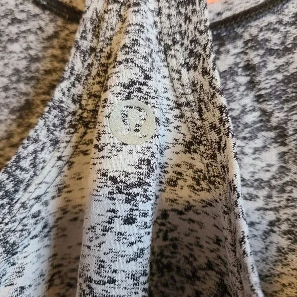 Lululemon Cool Racerback II Luon Spray Jacquard White Black Tank 6 - Picture 6 of 7